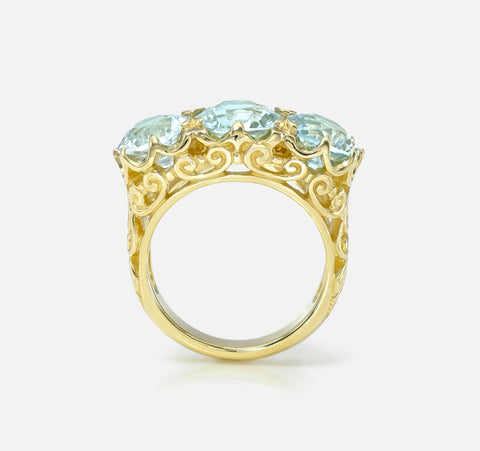 Gemstone Trio Ring