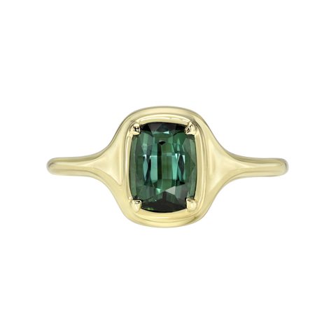 Gemstone Skinny Signet Ring