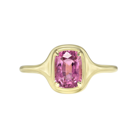 Gemstone Skinny Signet Ring
