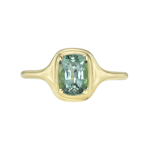 Gemstone Skinny Signet Ring