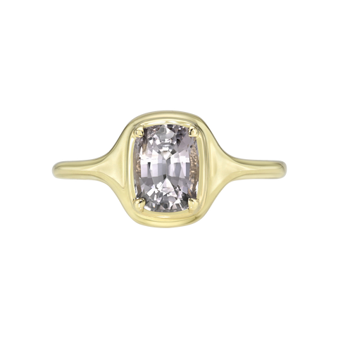 Gemstone Skinny Signet Ring