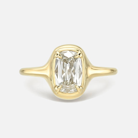 Cushion Skinny Signet Ring