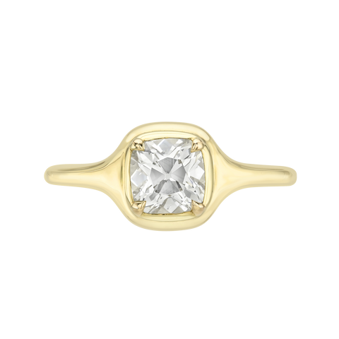 Cushion Skinny Signet Ring