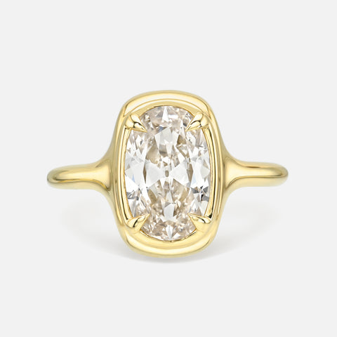 Oval Skinny Signet Ring