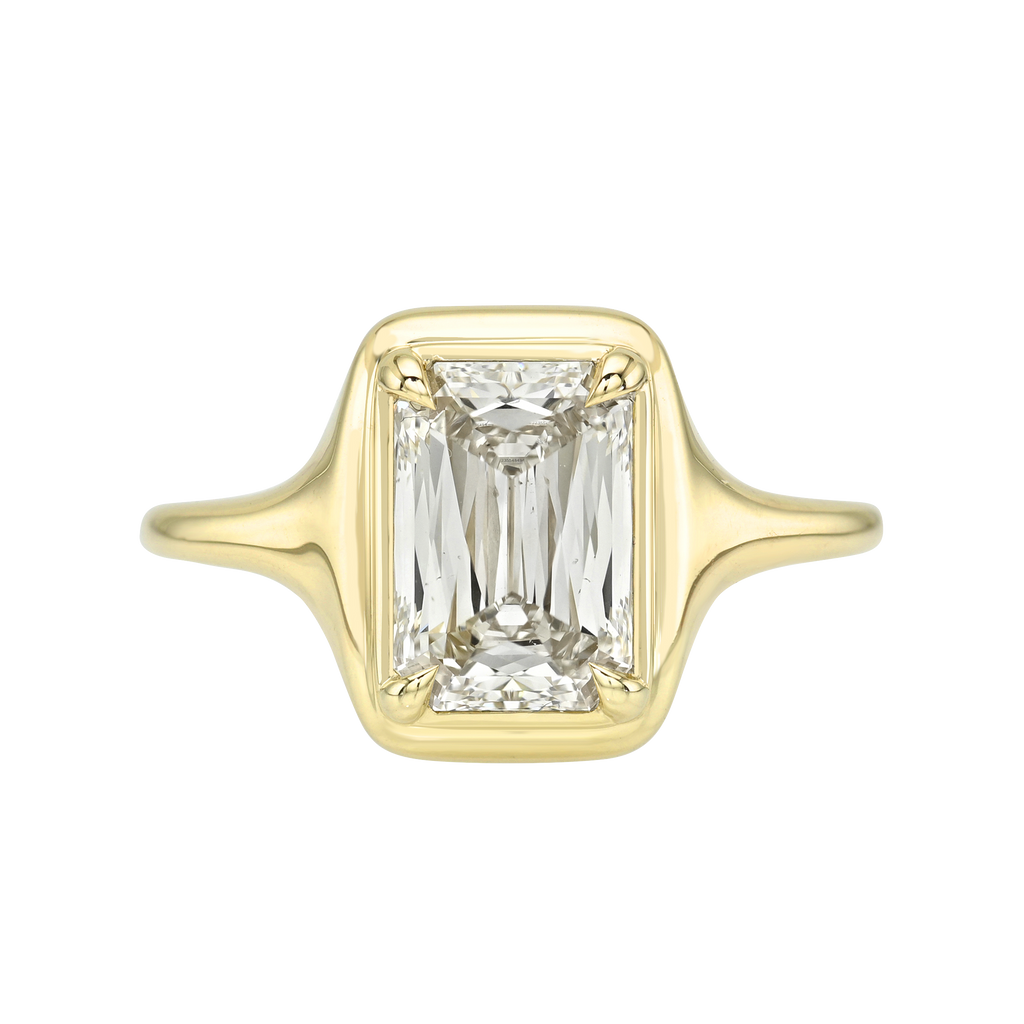 Scissor Cut Skinny Signet Ring / No. 1 – Maggi Simpkins