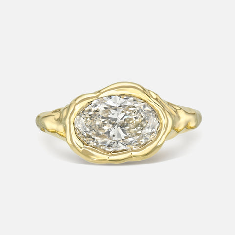 Oval Melted Signet Ring