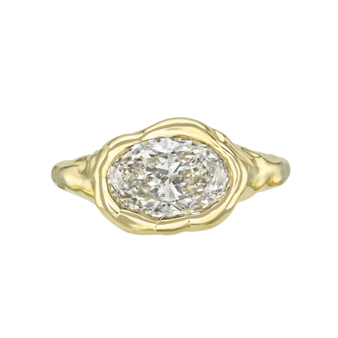 Oval Melted Signet Ring