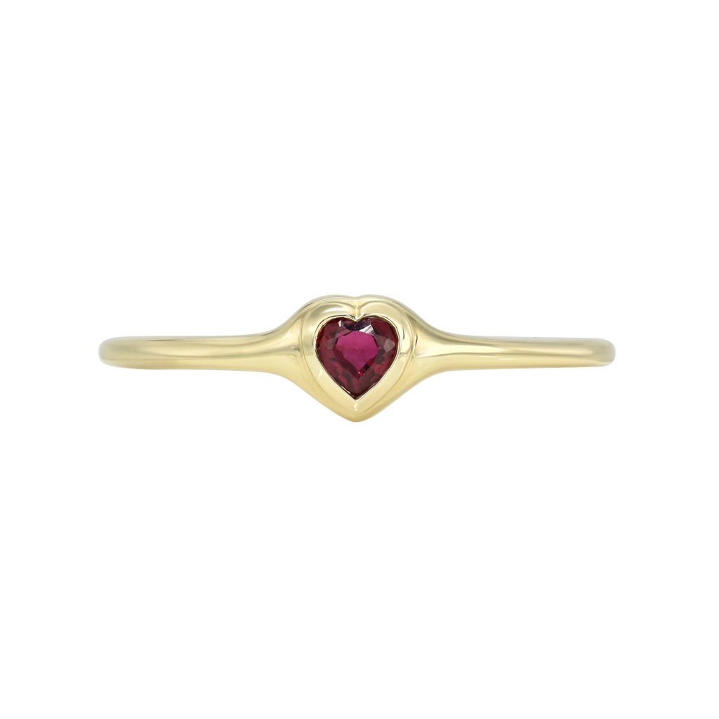 Gemstone Mini Skinny Signet Ring / No. 21 – Maggi Simpkins