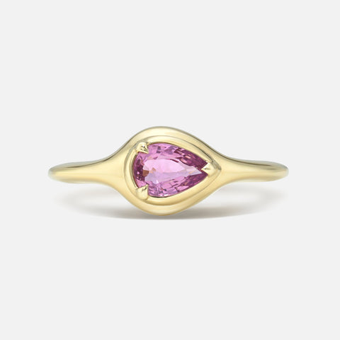 Gemstone Mini Skinny Signet Ring
