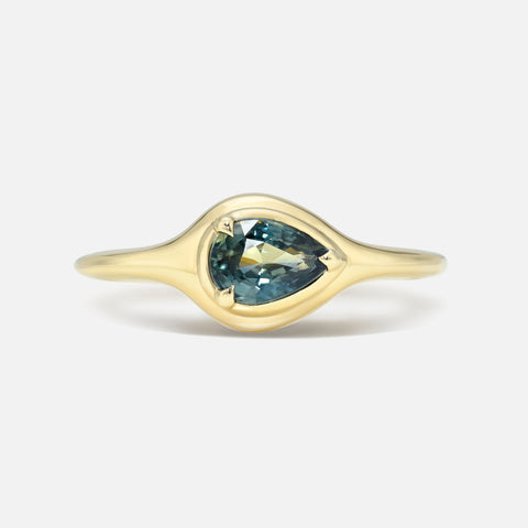 Gemstone Mini Skinny Signet Ring