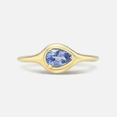 Gemstone Mini Skinny Signet Ring