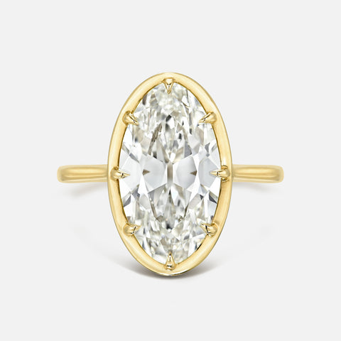 Moval Prong Set Solitaire Ring