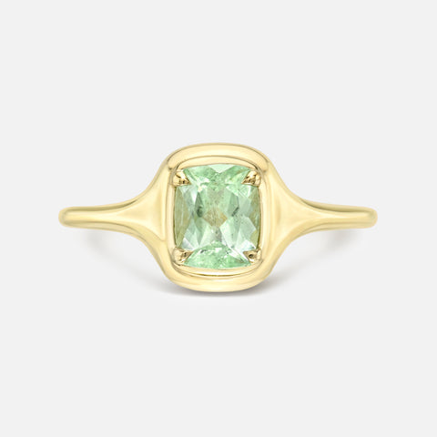 Gemstone Mini Skinny Signet Ring