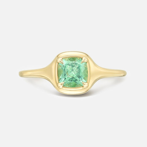 Gemstone Mini Skinny Signet Ring