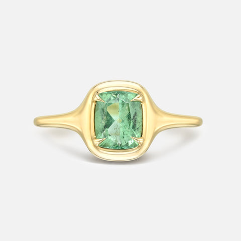 Gemstone Mini Skinny Signet Ring