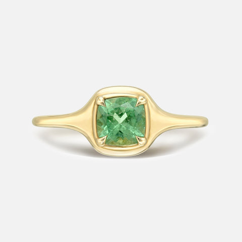 Gemstone Mini Skinny Signet Ring