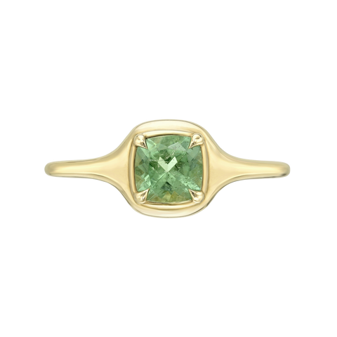 Gemstone Mini Skinny Signet Ring