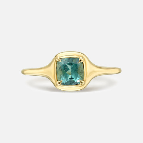Gemstone Mini Skinny Signet Ring
