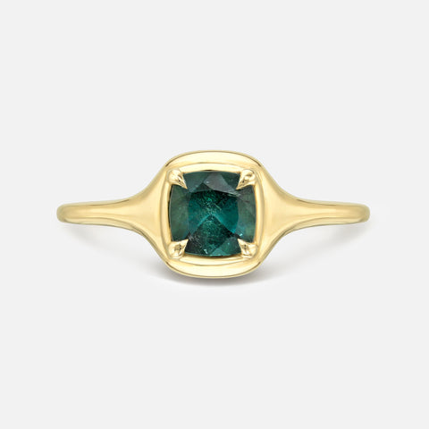 Gemstone Mini Skinny Signet Ring