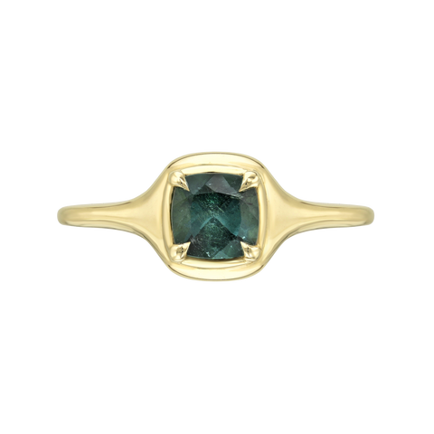Gemstone Mini Skinny Signet Ring