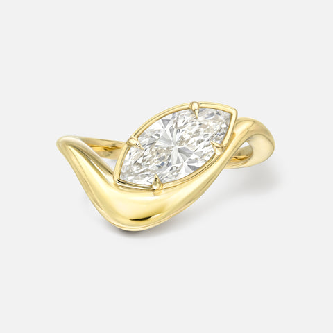 Marquise Swoop Ring