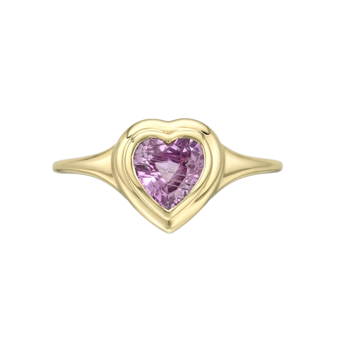 Gemstone Mini Skinny Signet Ring