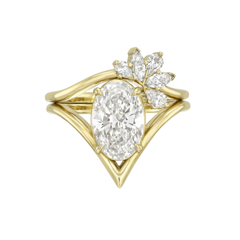Oval V Ring Stacking Set