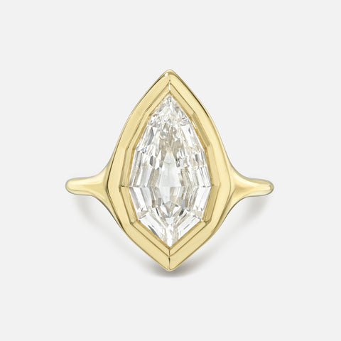 Geo Pear Skinny Signet Ring