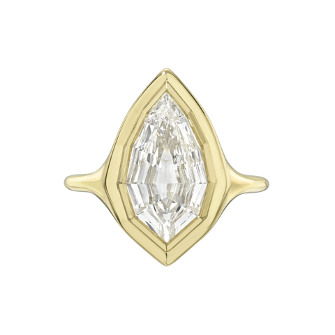 Geo Pear Skinny Signet Ring