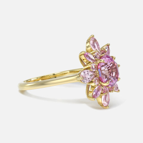 Gemstone Flower Ring