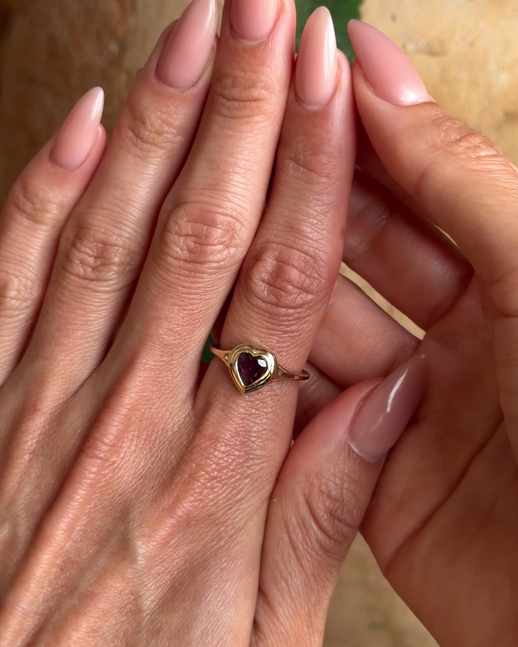 Gemstone Mini Skinny Signet Ring / No. 24 – Maggi Simpkins