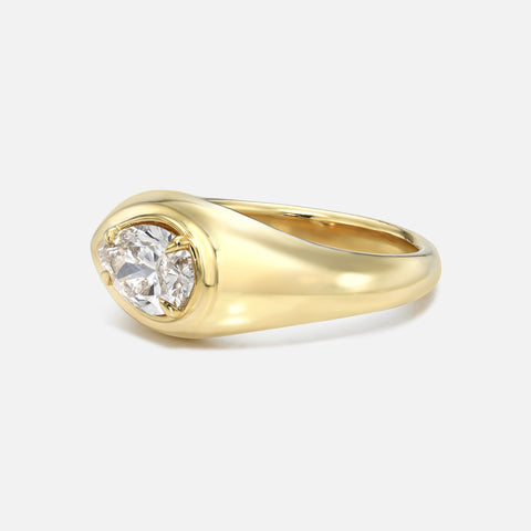 Pear Signet Ring