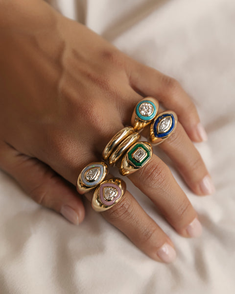Bubble Inlay Ring