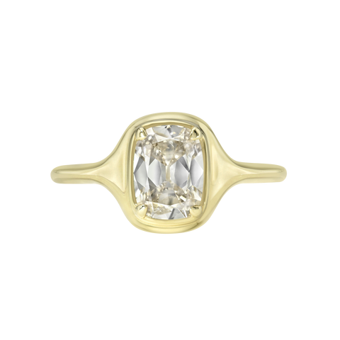 Cushion Skinny Signet Ring