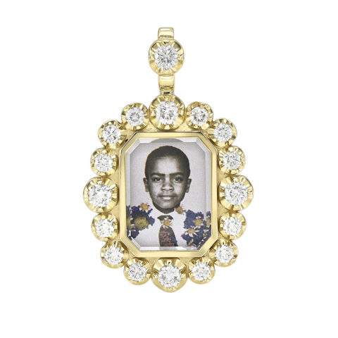 Crown Frame Locket Pendant