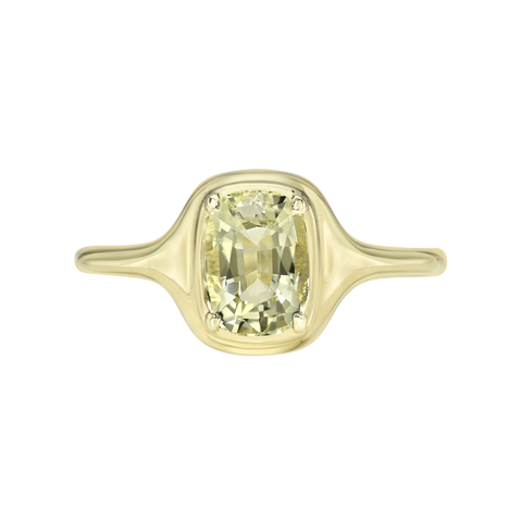 Gemstone Skinny Signet Ring