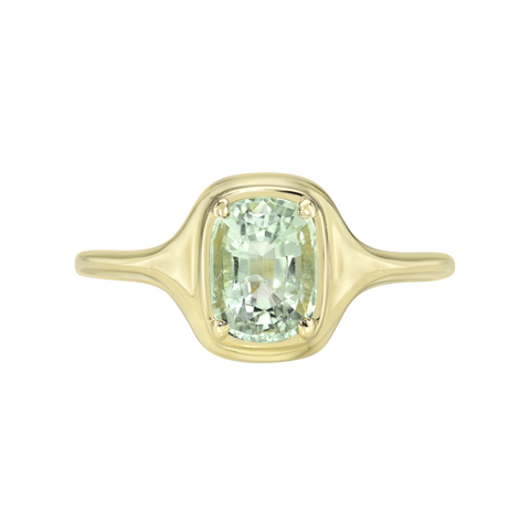 Gemstone Skinny Signet Ring