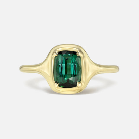 Gemstone Skinny Signet Ring