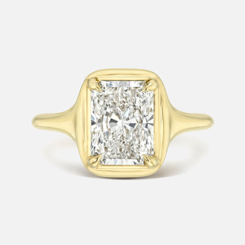 Radiant Skinny Signet Ring