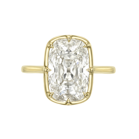Old Mine Prong Set Solitaire Ring