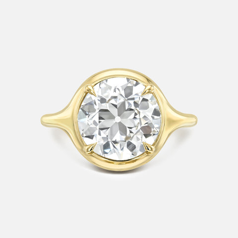 Round Skinny Signet Ring