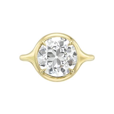 Round Skinny Signet Ring