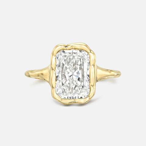 Radiant Melted Skinny Signet Ring