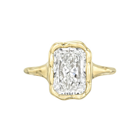 Radiant Melted Skinny Signet Ring