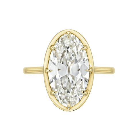 Moval Prong Set Solitaire Ring