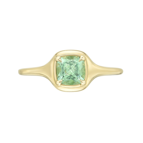 Gemstone Mini Skinny Signet Ring