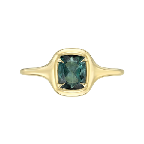 Gemstone Mini Skinny Signet Ring