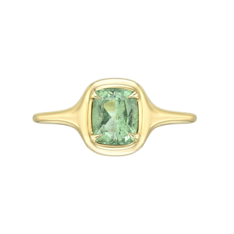 Gemstone Mini Skinny Signet Ring