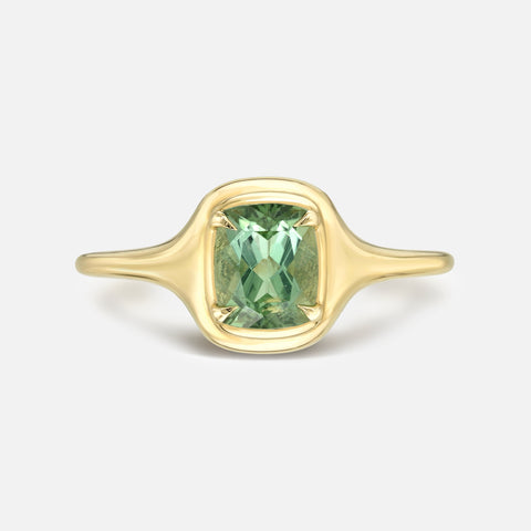 Gemstone Mini Skinny Signet Ring
