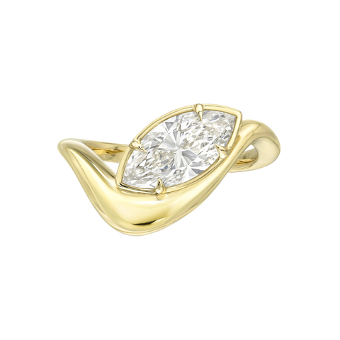 Marquise Swoop Ring